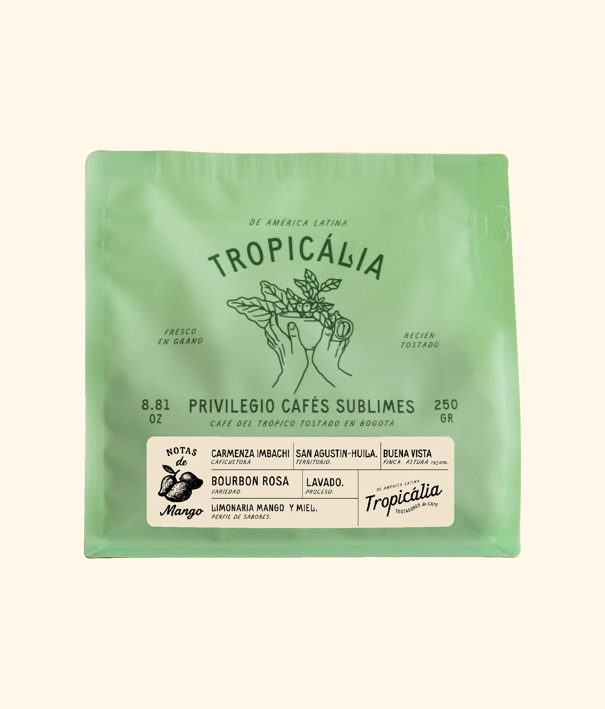 bourbon rosa lavado, Carmenza Imbachi & familia, 250g